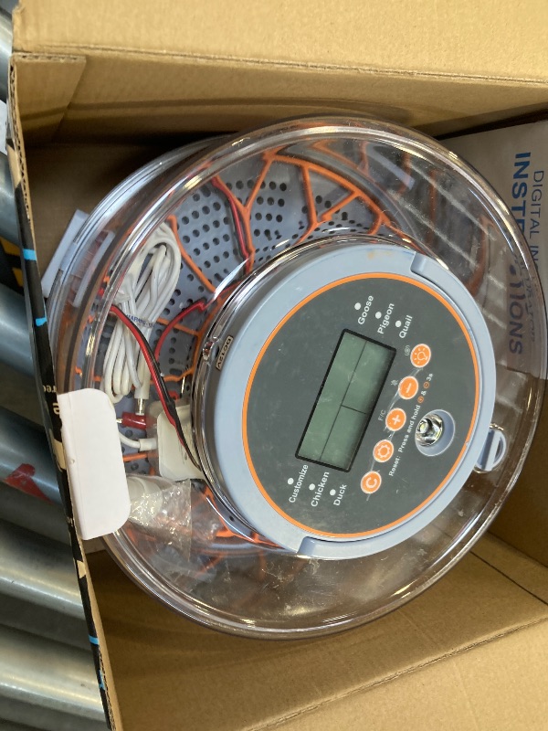 Photo 1 of Egg Incubator with Automatic Egg Turning and Humidity Control, Intelligent Egg Incubator with Automatic Temp. Adjustment, 12 Egg Incubator
