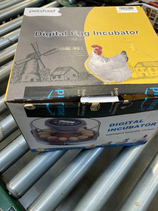 Photo 1 of Egg Incubator with Automatic Egg Turning and Humidity Control, Intelligent Egg Incubator with Automatic Temp. Adjustment, 12 Egg Incubator
