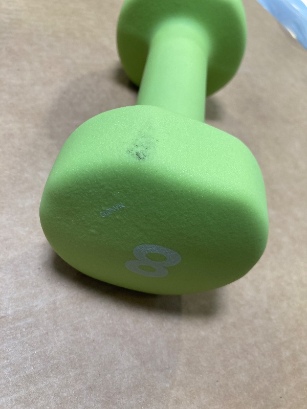 Photo 1 of Gaiam Dumbbell Hand Weight (Sold in Singles) - Neoprene Coated Exercise & Fitness Dumbbell for Home Gym Workouts and Strength Training - Free Weights for Women and Men (8lb, Green)