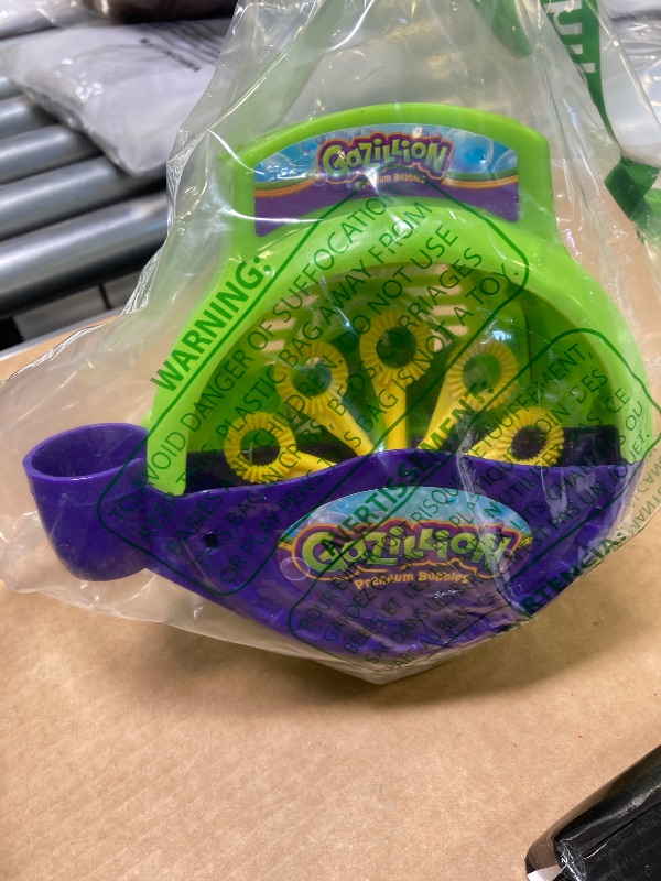 Photo 1 of Gazillion Bubbles, Hurricane Bubble Making Machine - Portable Bubble Maker - Instant Bubble Creation - Outdoor Toy for Kids - 4 oz.  