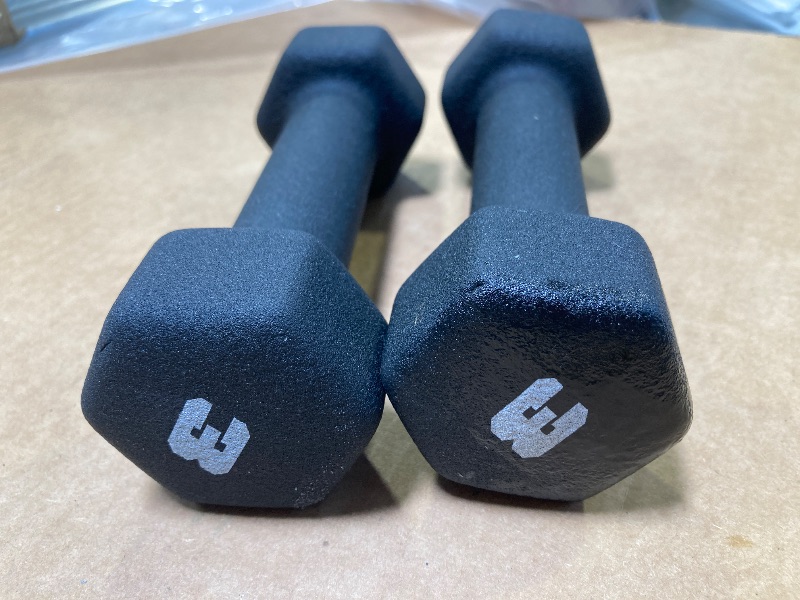 Photo 1 of CAP Barbell Neoprene Dumbbell Weights, 3 lb Pair, Black