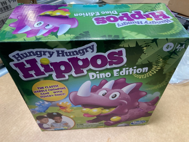 Photo 1 of Hasbro Gaming Hungry Hungry Hippos Dino Edition Board Game, Pre-School Game for Ages 4 and Up; for 2 to 4 Players (Amazon Exclusive)