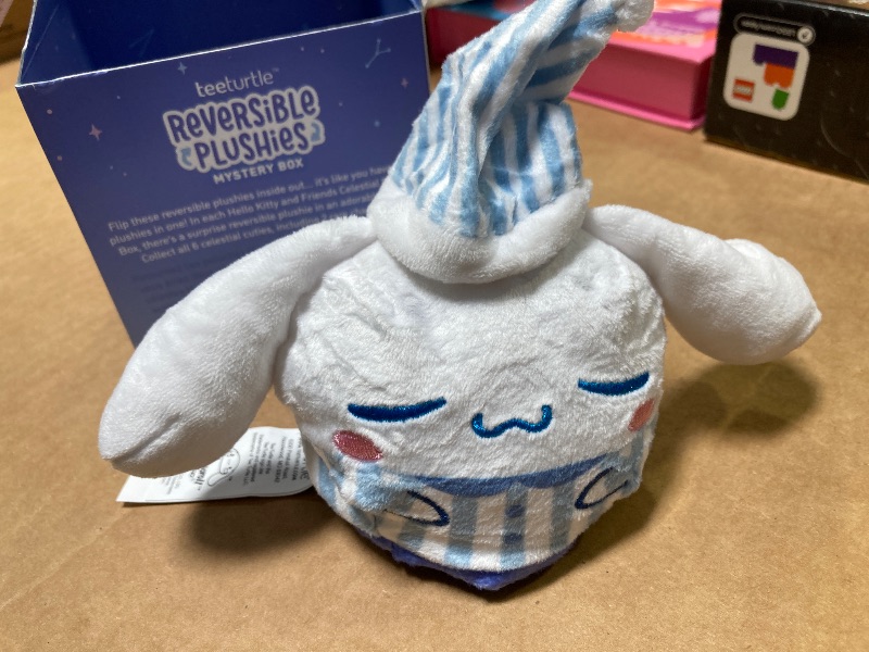 Photo 1 of MINI---TeeTurtle Sanrio Hello Kitty and Friends 3" Reversible Plush Mystery Box - Celestial - Cute Kawaii Surprise Soft Stuffed Animal