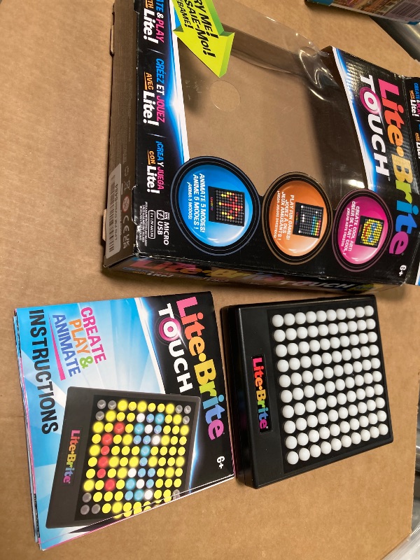 Photo 1 of Lite-Brite Touch - Create, Play and Animate - Light Up Portable Stem Sensory Learning Toy, Creative Art Stem Toy for Girls, Boys, Unisex, Toddler, Holiday, Birthday, Gift, Ages 6+