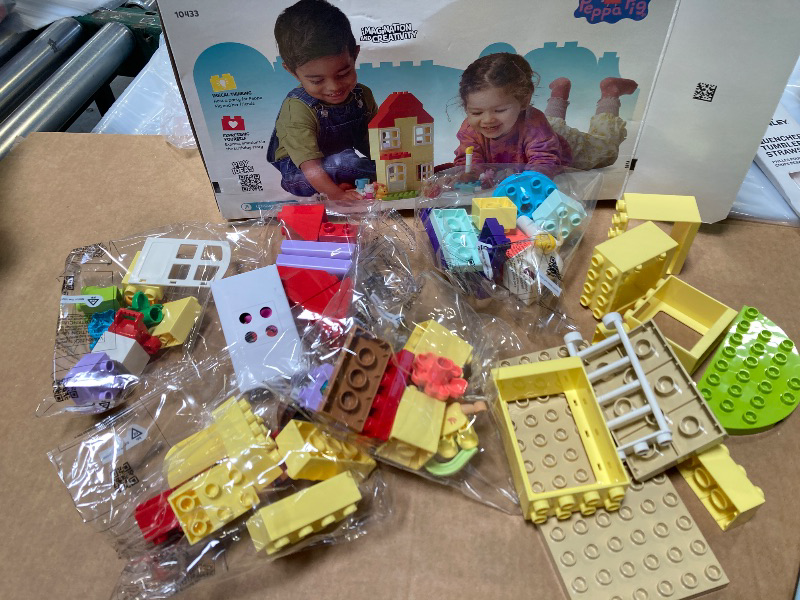 Photo 1 of LEGO DUPLO Peppa Pig Birthday House Playset with 3 Animal Figures, Educational Toy for 2 Year Olds, Buildable Dollhouse for Creative Role Play, Peppa Pig Toy for Girls, Boys and Toddlers, 10433