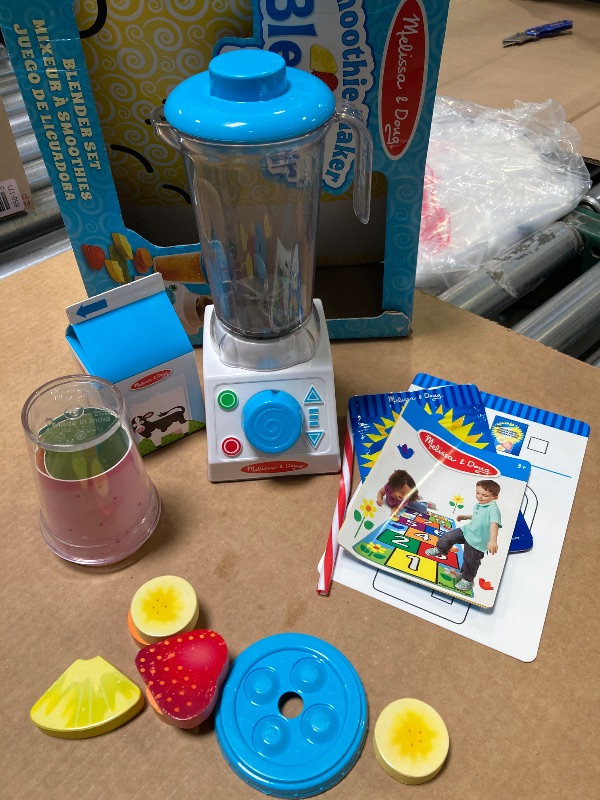 Photo 1 of Melissa & Doug Smoothie Maker Blender Set with Play Food  