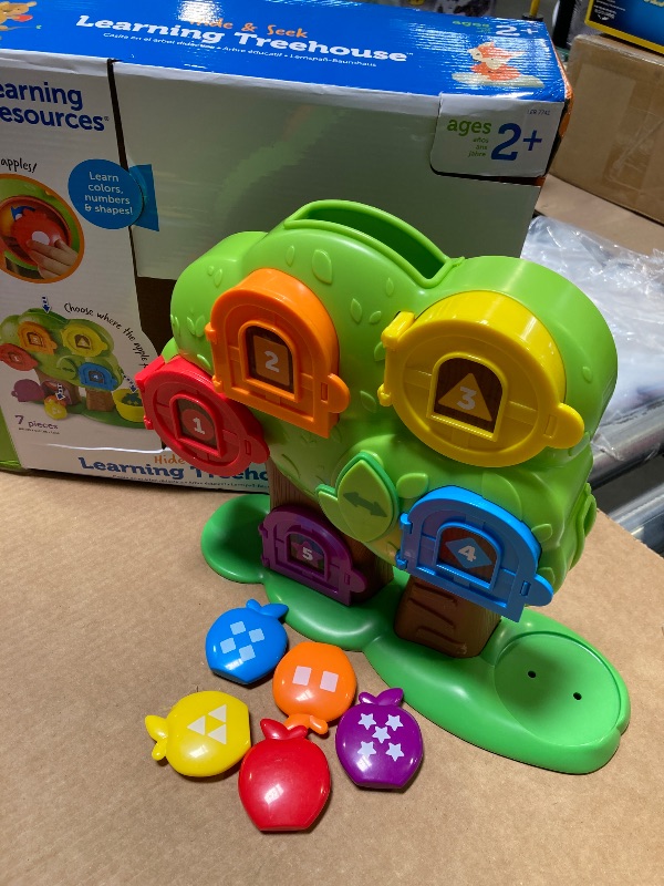 Photo 1 of Learning Resources Hide & Seek Learning Treehouse, Letter Games, Toddler Learning Treehouse, Ages 18 mos+