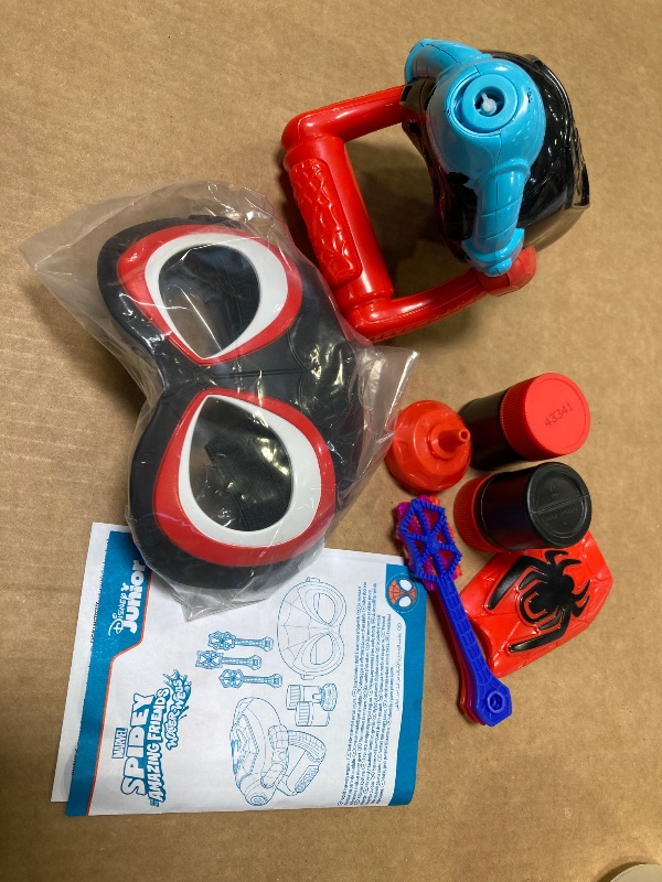 Photo 1 of SPIDEY AND HIS AMAZING FRIENDS Marvel Water-Webs Miles “Spin” Morales Electronic Bubble Slinger Role Play Set with Mask, Super Hero Toys for Kids, Ages 3+ (Amazon Exclusive)