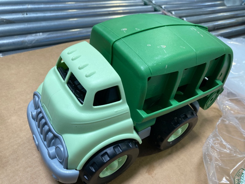 Photo 1 of Green Toys Recycling Truck in Green Color - BPA and Phthalates Free Garbage Truck for Improving Gross Motor, Fine Motor Skills. Kids Play Vehicles