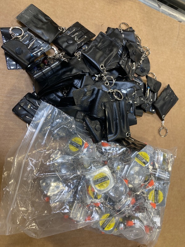Photo 1 of Mootycapa 100Pcs Mini Screwdriver Keychain Tape Measure Keychains Set Mens Gift Bulk Retractable for Adult Xmas Tool Birthday Party