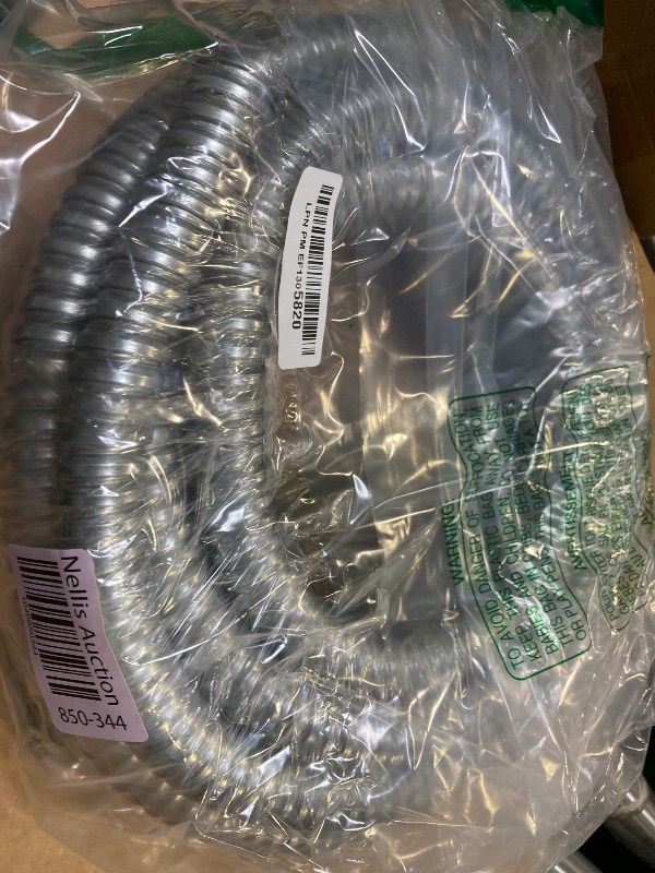 Photo 1 of Xadnitu 3/4 Inch Flexible Reduced Wall Electrical Conduit, 25 Ft Iron Galvanized Split Cable Sleeve Tube for Industrial, Home Cable Management, Wiring and Protection