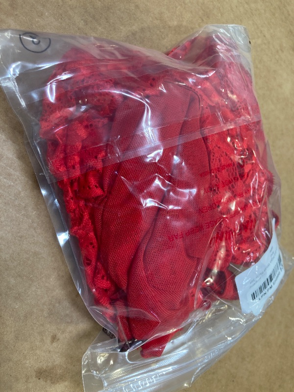Photo 1 of 18w---Avidlove Women Sexy Plus Size Lingerie Set Sexy Lace Bra High Waist Panty Set Red