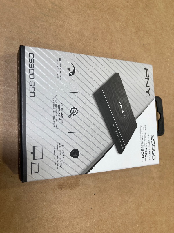 Photo 1 of PNY CS900 250GB 3D NAND 2.5" SATA III Internal Solid State Drive (SSD) - (SSD7CS900-250-RB)
