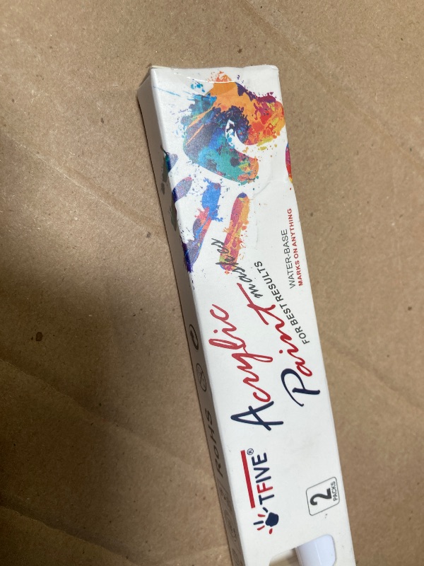 Photo 1 of 1pc only-------TFIVE White Paint Marker Pens -  Acrylic Permanent Marker, 2-3mm Medium Tip, Paint Pen for Art Projects, Drawing, Rock Painting, Ceramic, Glass, Wood, Plastic, Metal, Canvas DIY Crafts