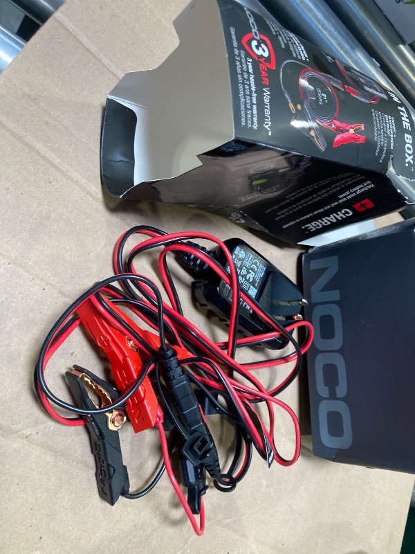 Photo 1 of NOCO GENIUS1: 1A 6V/12V Smart Battery Charger – Automatic Maintainer, Trickle Charger & Desulfator with Overcharge Protection & Temperature Compensation – For Lead-Acid & Lithium Batteries