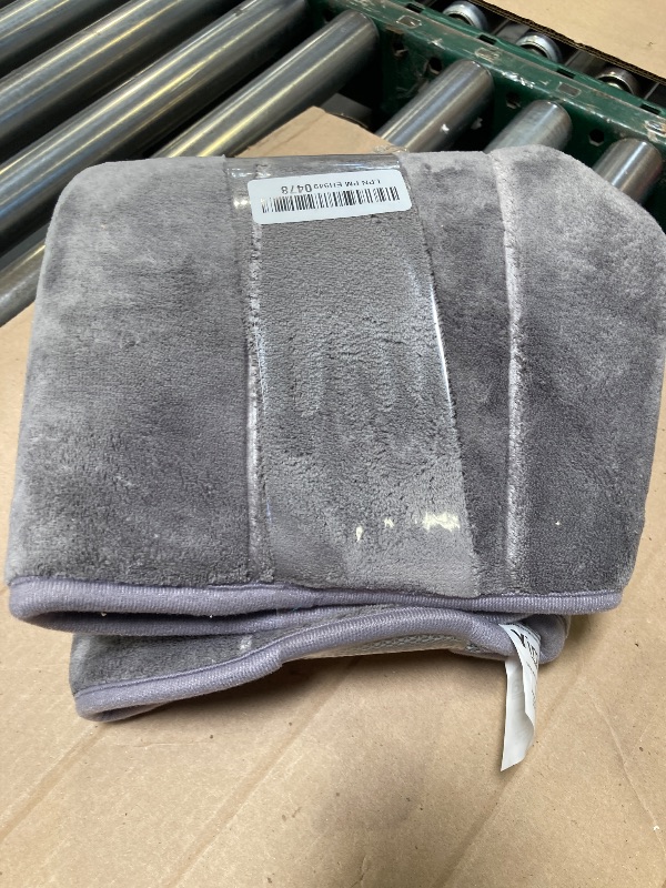 Photo 1 of Yimobra Memory Foam Toilet Bath Mat U-Shaped, Commode Contour Rug, Soft and Comfortable, Super Water Absorption, Non-Slip, Thick, Machine Wash and Easier to Dry for Bathroom, 24 X 20 Inches, Grey