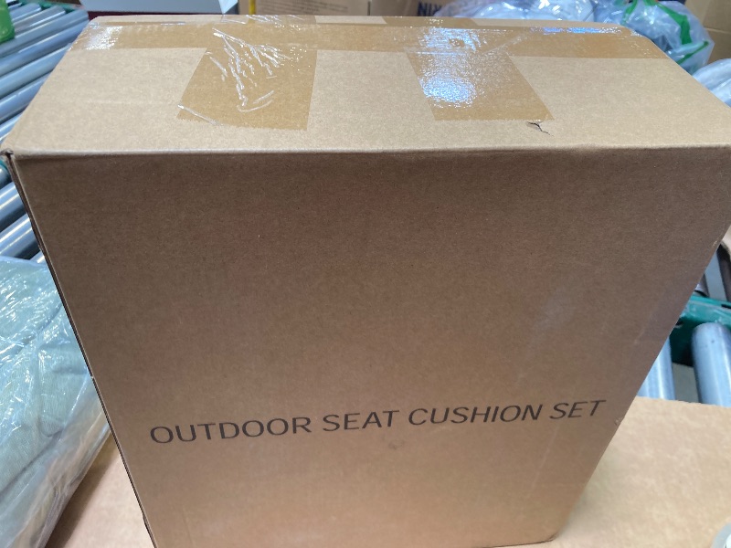 Photo 1 of downluxe Outdoor Chair Cushions 24x24 with Removable Cover, Waterproof Patio Furniture Cushions, Deep Seat Cushions for Outdoor Furniture with Backrest for Sofa, Couch and Patio Chairs, Khaki