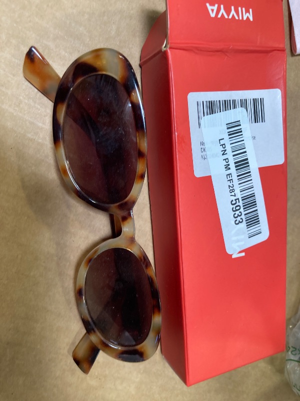 Photo 1 of miyya 2025 Polarized Oval Sunglasses with UV Protection - Multiple Trendy Colors & Patterns