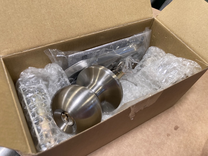 Photo 1 of MiLocks TKK-02SN Tkk-Sn Digital Door Knob Lock with Electronic Keypad, Satin Nickel, Keypad, Keyless