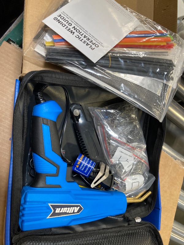 Photo 1 of Allturn Upgraded Plastic Welder, 2 in 1 Plastic Welding Kit, Hot Staples Weld Gun, Car Bumper Repair Kit for Most Plastics, Patent Number D970324(Blue)
