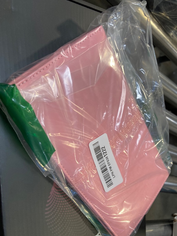 Photo 1 of Server Book High Volume, Expandable Server Book,5"×9", Waitress Waiter Book, Sturdy Leather Waitress Book with 2 Zipper Pockets and Magnetic Pocket, Server Books Fit Server Apron (Pink)