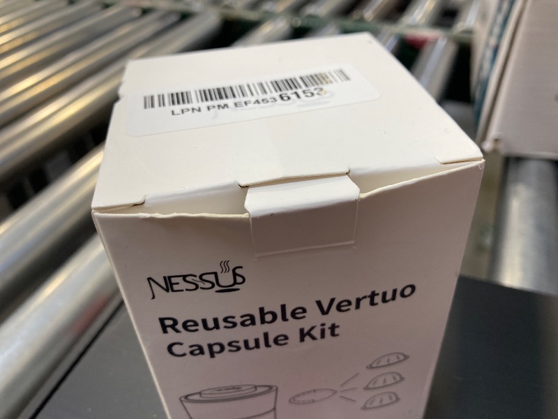 Photo 1 of Nessus Reusable Kit for Nespresso Pods Vertuo, [ALSeal EZ FIT] for Reusable Nespresso Vertuo Pods with 100 Pcs Aluminum Foil Seal Lid, Holder, Brush, Refillable Coffee Pod, Vertuo Next Capsule Machine
