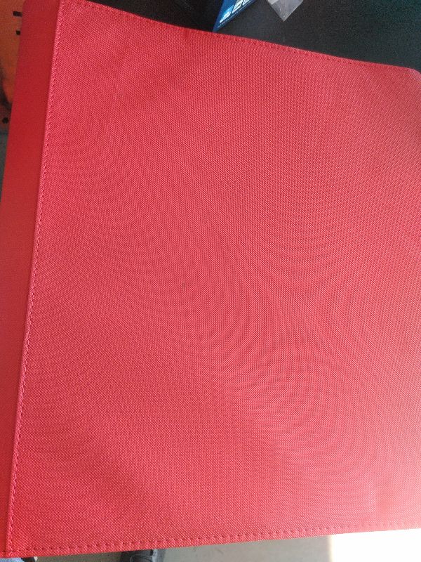 Photo 1 of 12 Pocket 720 Pockets Trading Card Binder, Ringless Side Loading Card Holder Album, Trading Card Album Fit for YuGiOh, MTG, TCG, Game Cards, Sports Cards, Business Cards (Red)