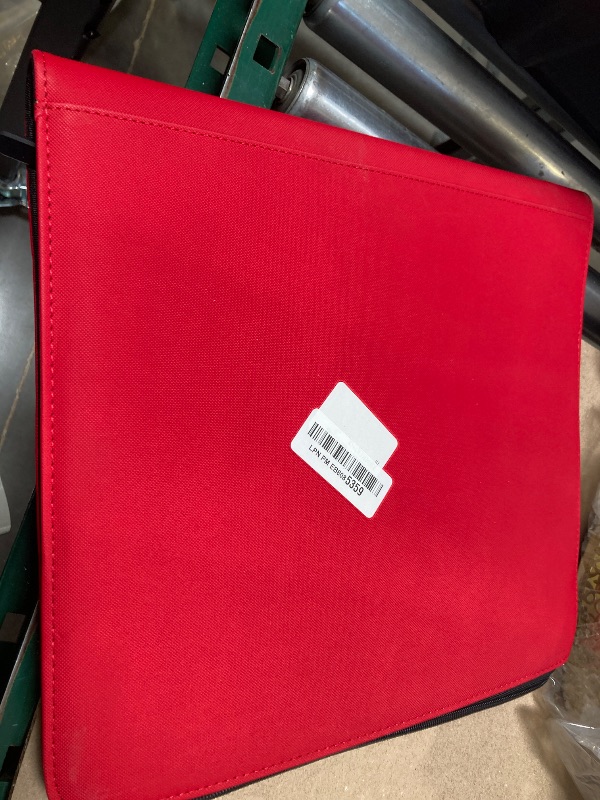 Photo 1 of 12 Pocket 720 Pockets Trading Card Binder, Ringless Side Loading Card Holder Album, Trading Card Album Fit for YuGiOh, MTG, TCG, Game Cards, Sports Cards, Business Cards (Red)