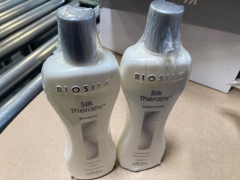 Photo 1 of BioSilk Silk Therapy Duo Set Shampoo & Conditioner, Gentle Cleansing Haircare For Amazing Shine, Sulfate, Paraben, & Cruelty-Free, 12 Oz (Pack of 2)