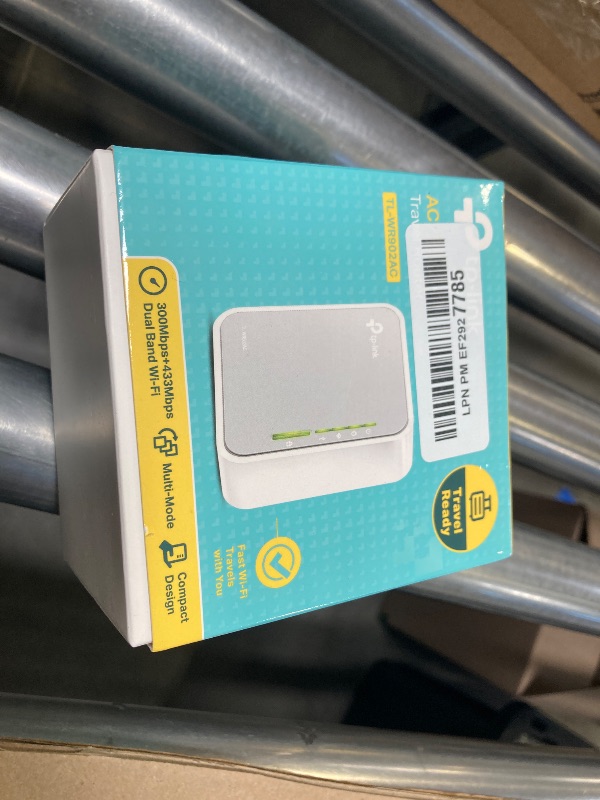 Photo 1 of TP-Link AC750 Wireless Portable Nano Travel Router(TL-WR902AC) - Support Multiple Modes, WiFi Router/Hotspot/Bridge/Range Extender/Access Point/Client Modes, Dual Band WiFi, 1 USB 2.0 Port