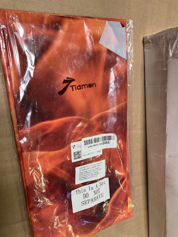 Photo 1 of Tiamon 3 Packs Fire Tablecloths Flame Plastic Table Covers Fire Flame Rectangle Disposable Tablecloths Decorations for Picnic Home Outdoor Indoor Birthday Party Supplies