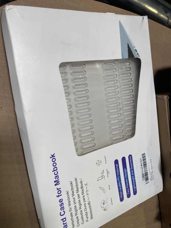 Photo 1 of BlueSwan Anti-Cracking Hard Shell Case Compatible with MacBook Pro 13 inch, M2/M1 2025 2022-2017 A2338 A2289 A2251 A2159 A1989 A1706 A1708, Anti-Fingerprint Soft TPU Bumper,  Clear