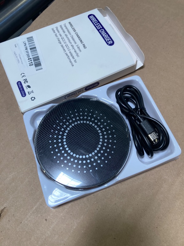 Photo 1 of 30W Fast Wireless Charger Pad, Wireless Charging Compatible with Samsung Galaxy S22/S22+/S21/S20/S10, Fast Charger Compatible with iPhone 13/14/12/11 Series