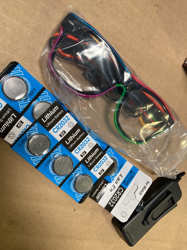 Photo 1 of YouRfocus Led Light up Glasses Multi-Color Glow in the Dark Neon Glasses for Rave Party, EDM, Halloween, Wired with Battery Power (6 colors)