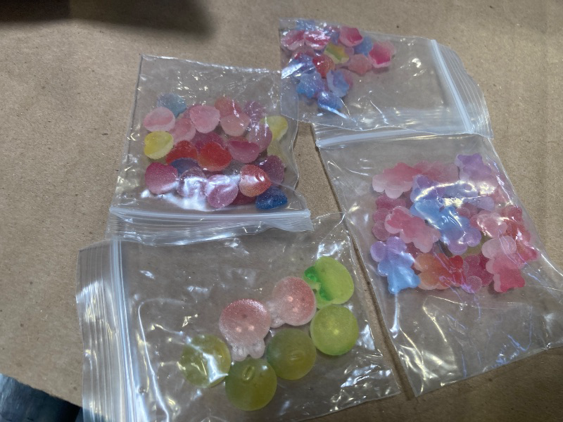 Photo 1 of 30pcs Kawaii Slime Charms 3D Cute Mini Flatback Nail Gummy Bear Beads Bulk Resin Jewelry Making Candy Embellishments Supplies for Cell Phone Scrapbooking DIY Crafts