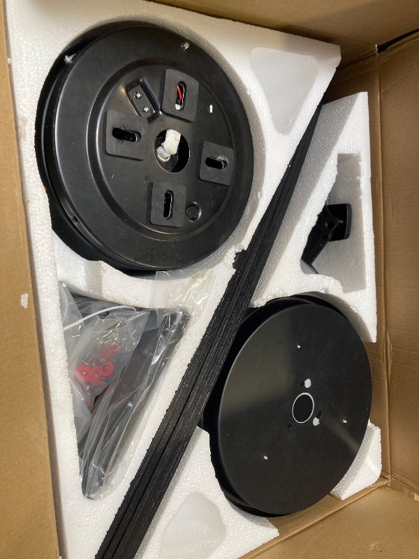 Photo 1 of Ayaoty Ceiling Fans with Lights, 52 inch Low Profile Ceiling Fan with Light and Remote Control, Flush Mount, Reversible Motor, Dimmable, Noiseless, Black Ceiling Fan for Bedroom, Indoor/Outdoor Use