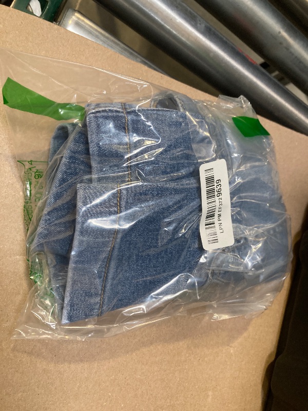 Photo 1 of luvamia Stretchy Jeans Shorts for Women High Waist Denim Shorts with Pockets for Women Bay Blue Size Medium US Size 8 to 10