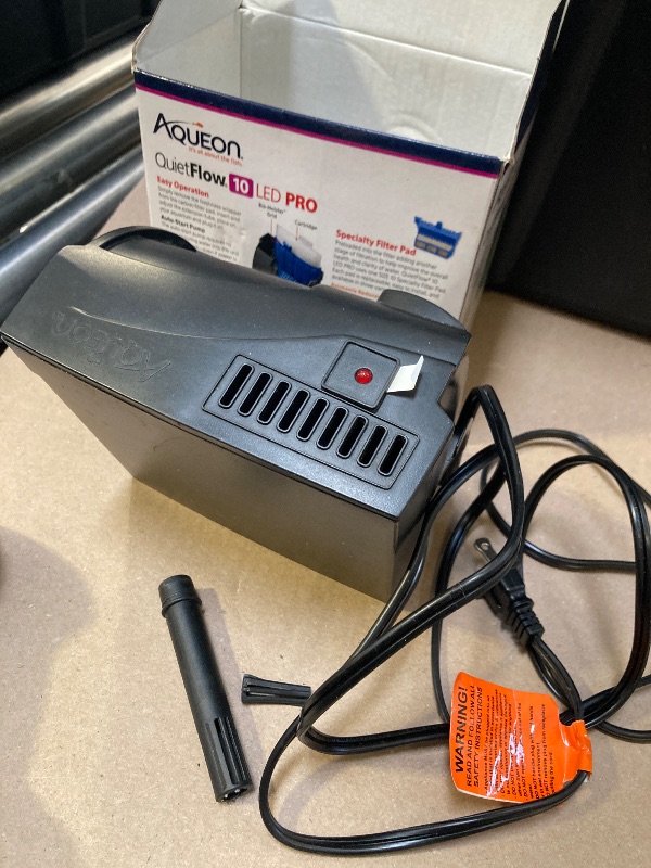 Photo 1 of Aqueon QuietFlow 10 LED PRO Aquarium Fish Tank Power Filter For Up to 20 Gallon Aquariums