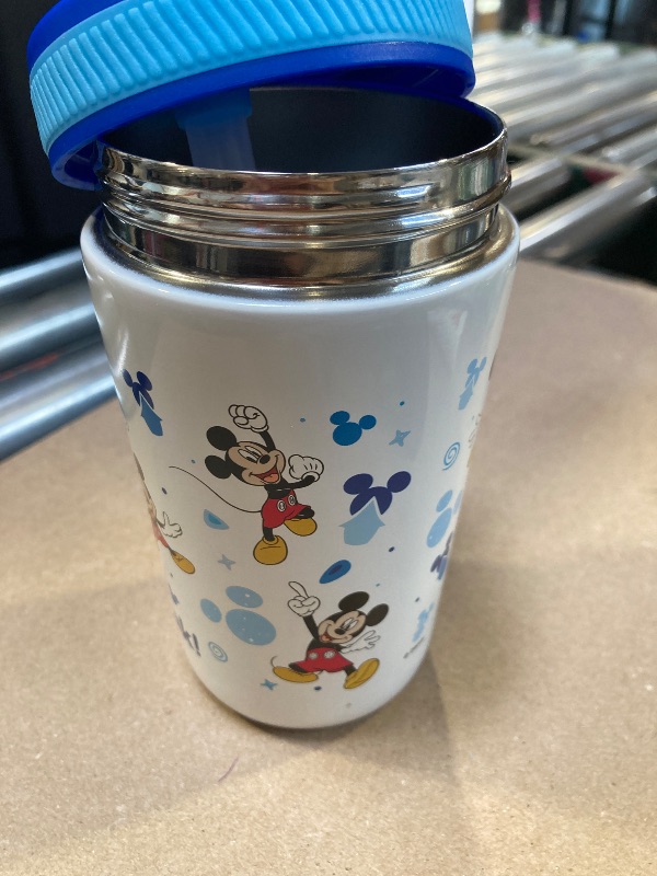 Photo 1 of Zak Designs Disney Kelso Toddler Cups For Travel or At Home, 12oz Vacuum Insulated Stainless Steel Sippy Cup With Leak-Proof Design is Perfect For Kids (Mickey Mouse)