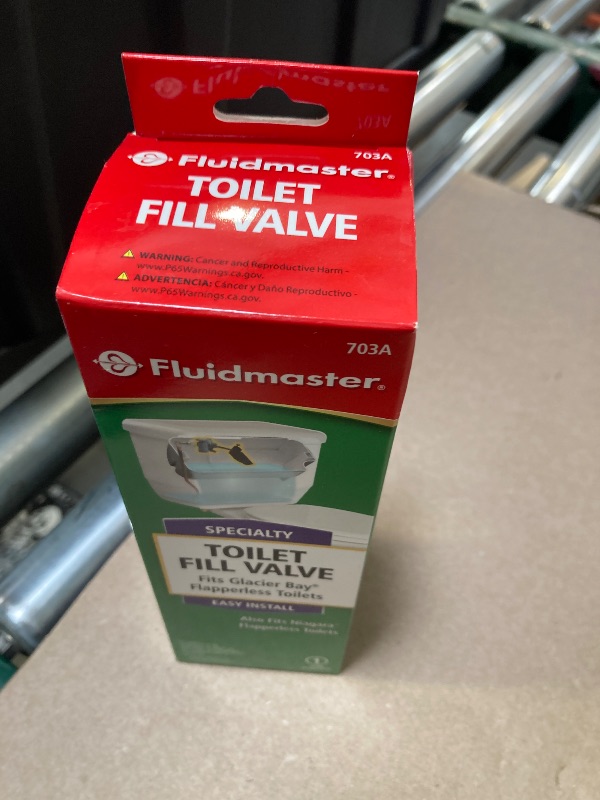 Photo 1 of Fluidmaster 703AP4 Specialty Toilet Fill Valve for Glacier Bay and Niagara Conservation Flapperless Toilets