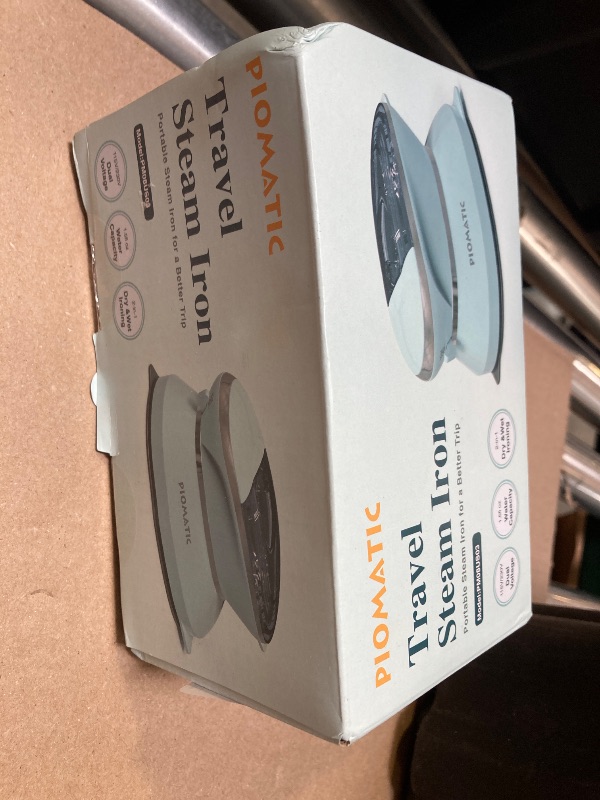 Photo 1 of PIOMATIC Travel Iron Mini with Steam for Clothes with Dual Voltage, Portable Mini Ironing Machine with Non-Stick Soleplate, Small Iron for Sewing, Quilting and Handcraft