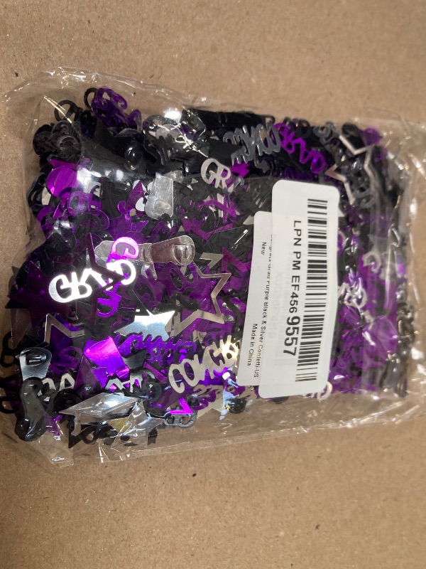 Photo 1 of KatchOn, Congrats Grad Confetti 2025 - Pack of 1000 | Grad Table Decorations 2025 | Graduation Confetti Class of 2025 | Purple Graduation decorations 2025