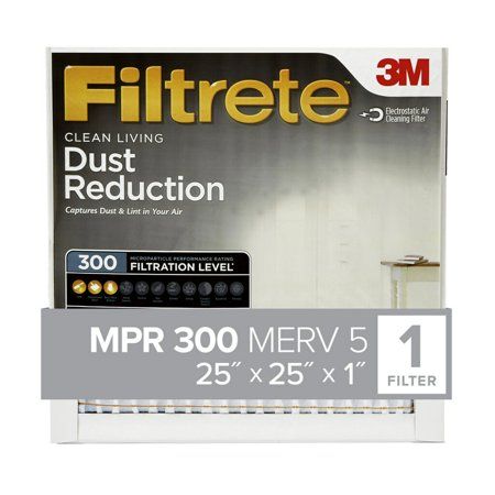Photo 1 of 7pcs---Filtrete 25x25x1 Air Filter MPR 300 MERV 5 Dust Reduction 1 Filter
