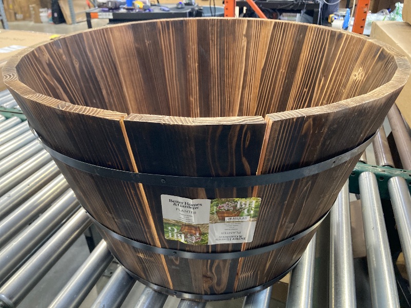 Photo 1 of Large Barrel Planter 