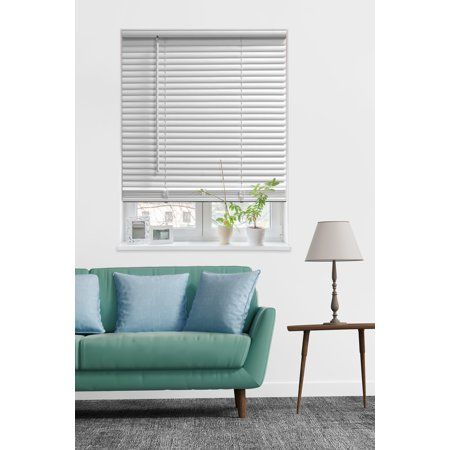 Photo 1 of Mainstays 1 Cordless Room Darkening Vinyl Blinds White 36 Width X 48 Length
