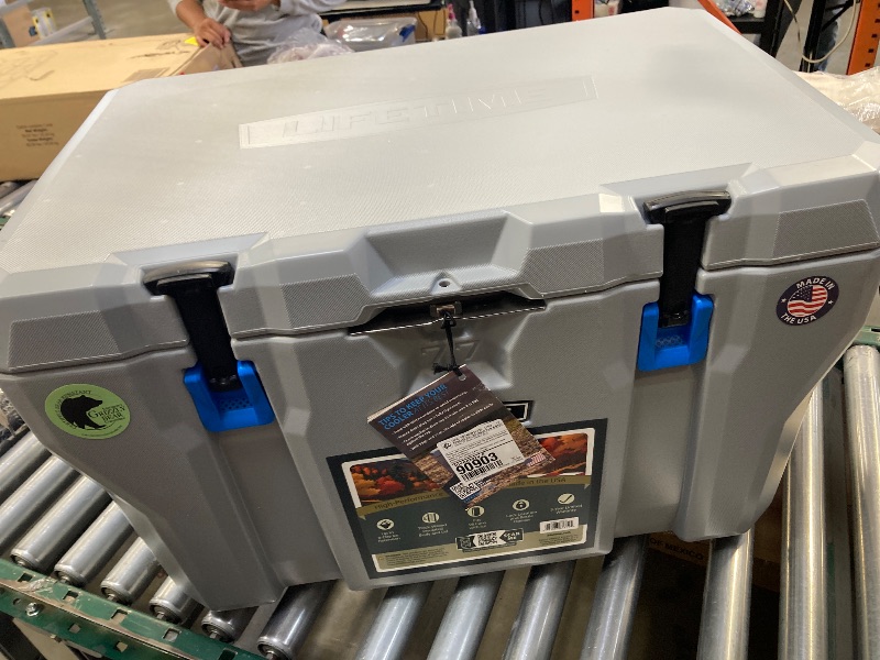 Photo 1 of Lifetime 77 Quart High Performance Cooler, Gray