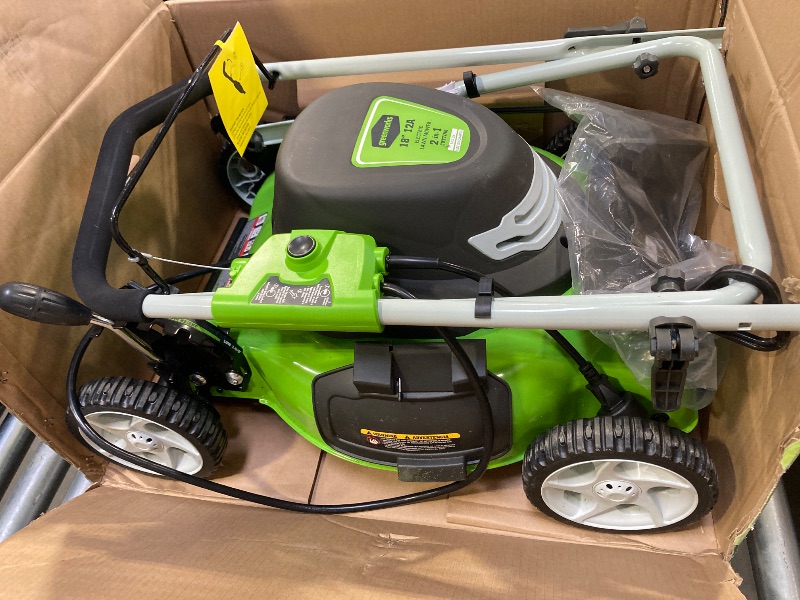 Photo 1 of Greenworks Greenworks 12 Amp 18" Corded Electric Lawn Mower