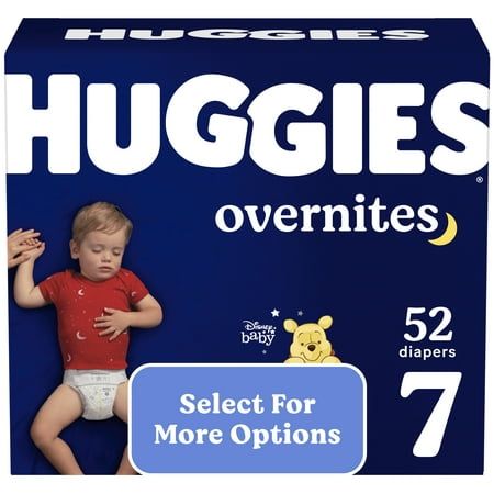 Photo 1 of Huggies Overnites Nighttime Diapers Size 7 52 Ct  