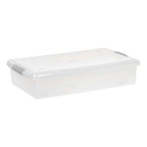Photo 1 of IRIS USA, 40 Qt. Under Bed Storage Containers, Plastic Storage Bins with Lids