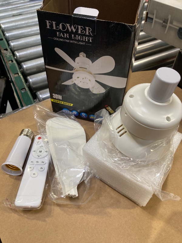 Photo 1 of SURNIE 16.5in LED Socket Ceiling Fan with Remote Control
